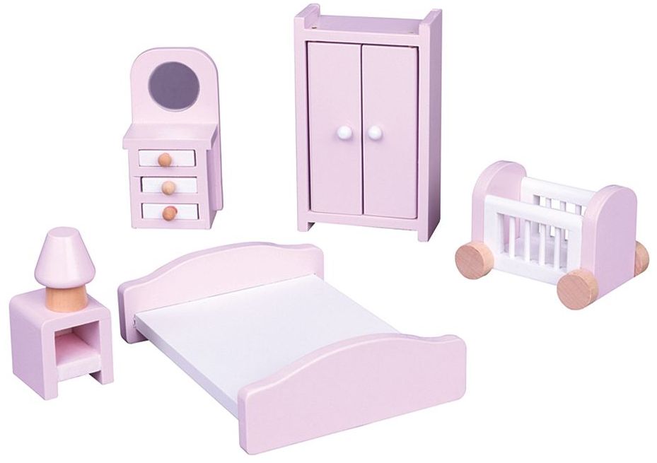 Set mini mobilier din lemn Lelin - Mobilier pentru dormitor