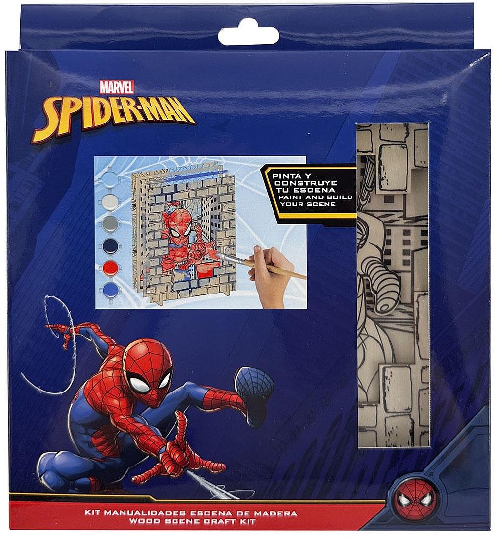 Figurine din lemn pentru colorat Cerda Spider-Man
