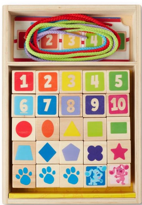 Melissa & Doug mărgele de înșirat din lemn - Blue's Clues & You