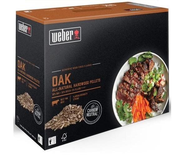 Peleți de lemn Weber - SmokeFire, stejar, 8 kg