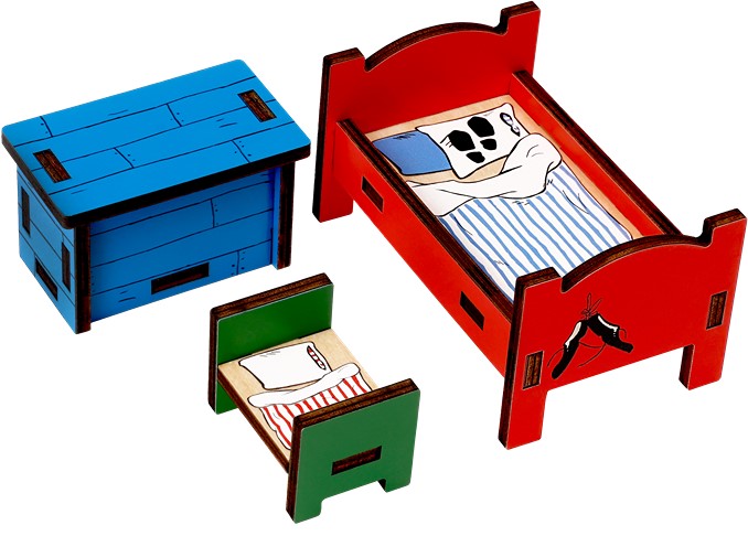 Mobilier din lemn Pippi - Pentru dormitorul vilei Villecula