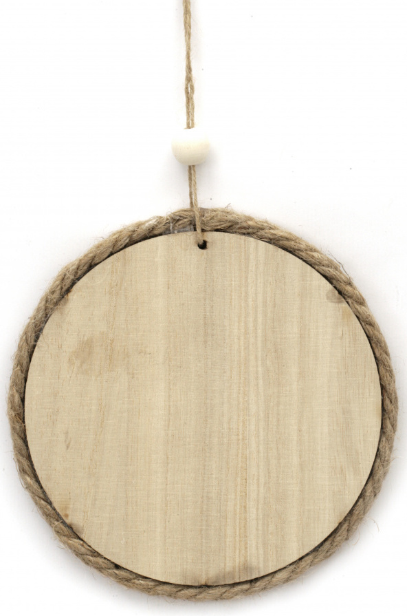 Panou din lemn pentru decor Em Art - Cerc, 15 x 0.8 mm