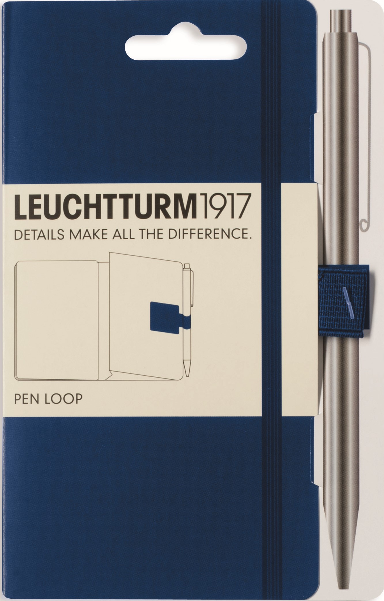 Suport pentru instrument de scris Leuchtturm1917 - Albastru inchis