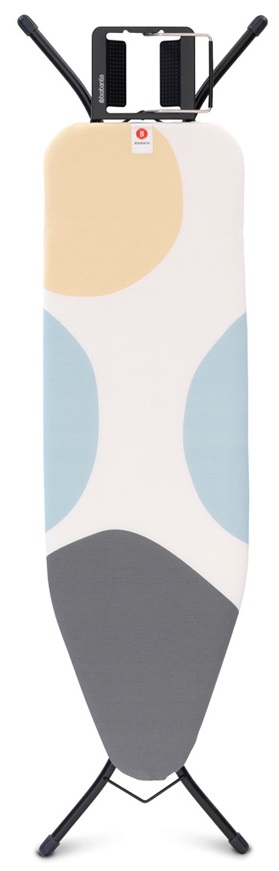 Masă de călcat Brabantia - Spring Bubbles, 124 x 38 cm, cu suport pentru fier de călcat
