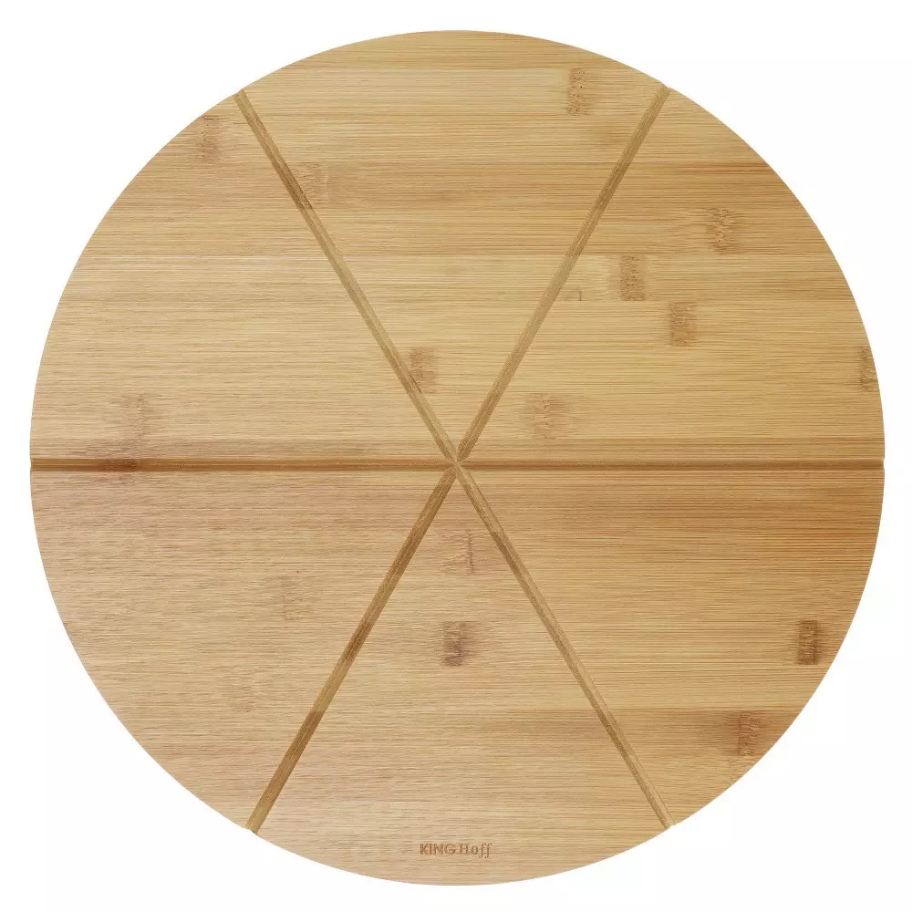 Placă de tăiere pizza Kinghoff - 35 cm, 6 bucăți
