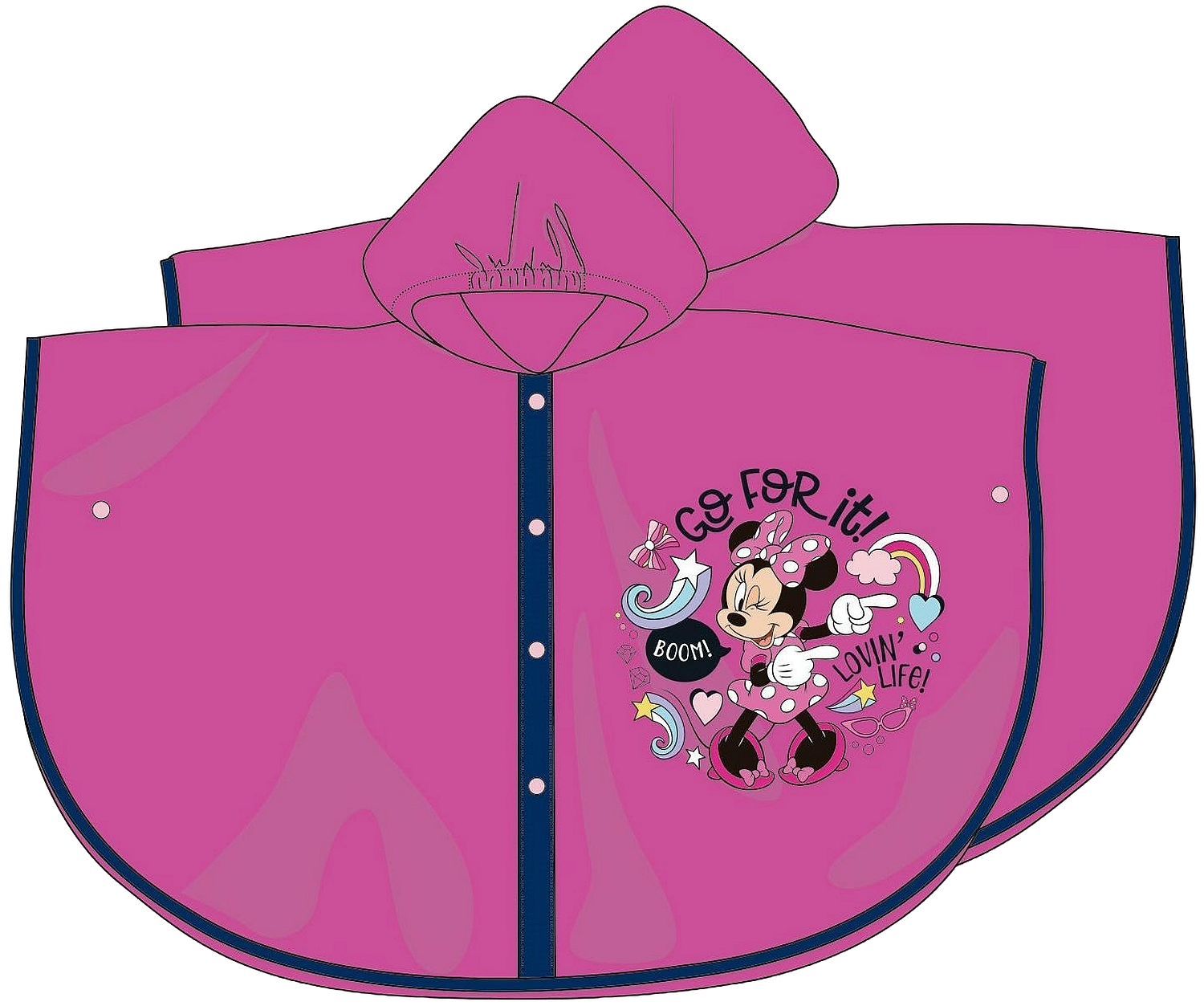 Pelerina de ploaie Disney - Minnie Mouse, pentru copii de 4 ani