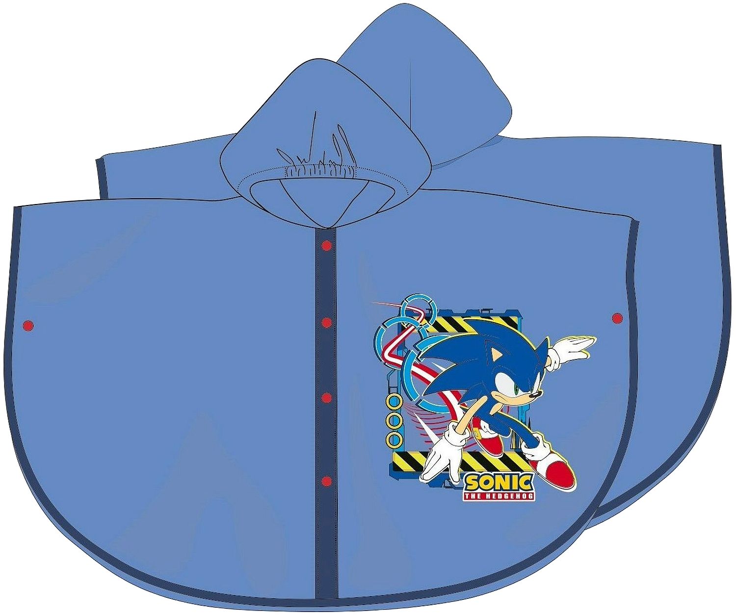 Pelerină de ploaie Disney - Sonic, pentru copiii de 6 ani