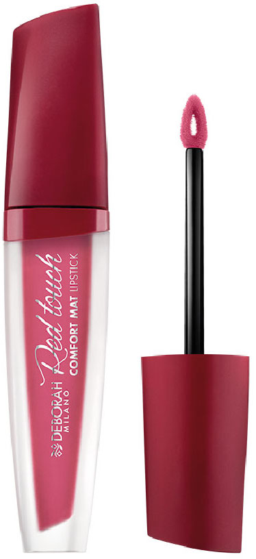 Deborah Milano Ruj lichid mat Red Touch, 04 Peony Rose, 5 ml