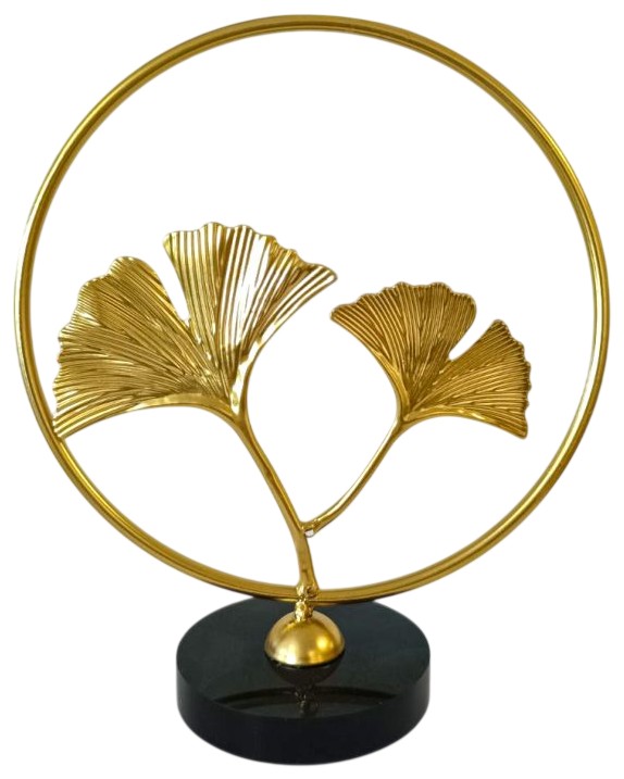 Suvenir decorativ Morello - Ginko 2 Leaves In a Frame, 24 cm