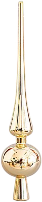 Top pentru brad de Crăciun Eurolamp - 28 cm, șampanie