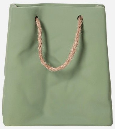 Vază decorativă în formă de punga Morello - verde