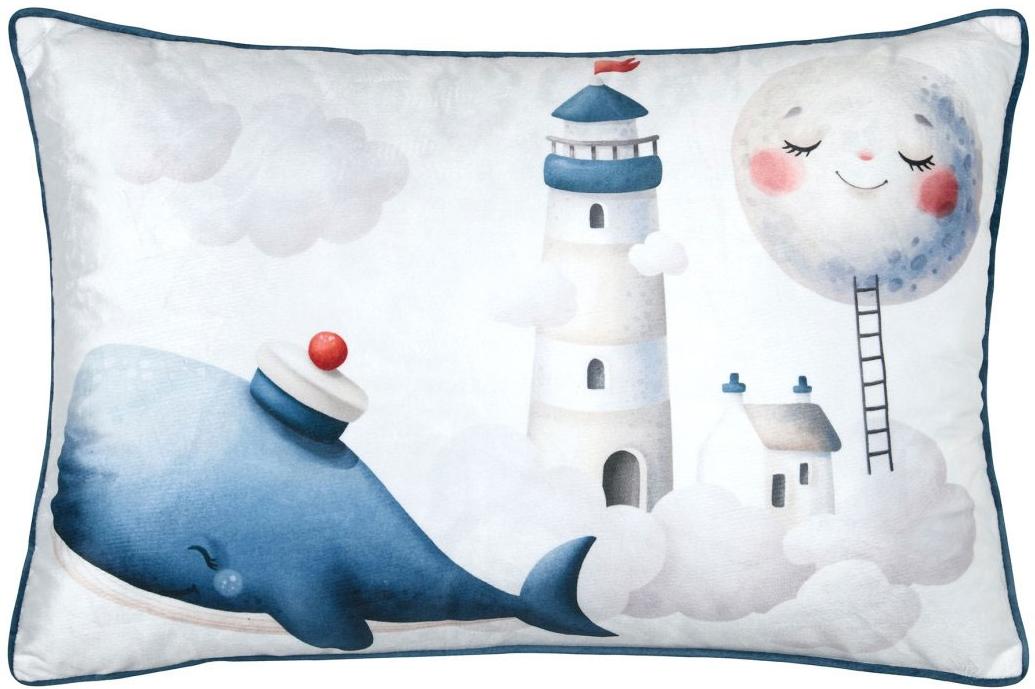 Perna decorativă STOF - Moby, 40 x 60 cm, albastră