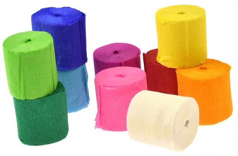 Panglici decorative din crep Folia - 10 culori, 5 cm x 10 m