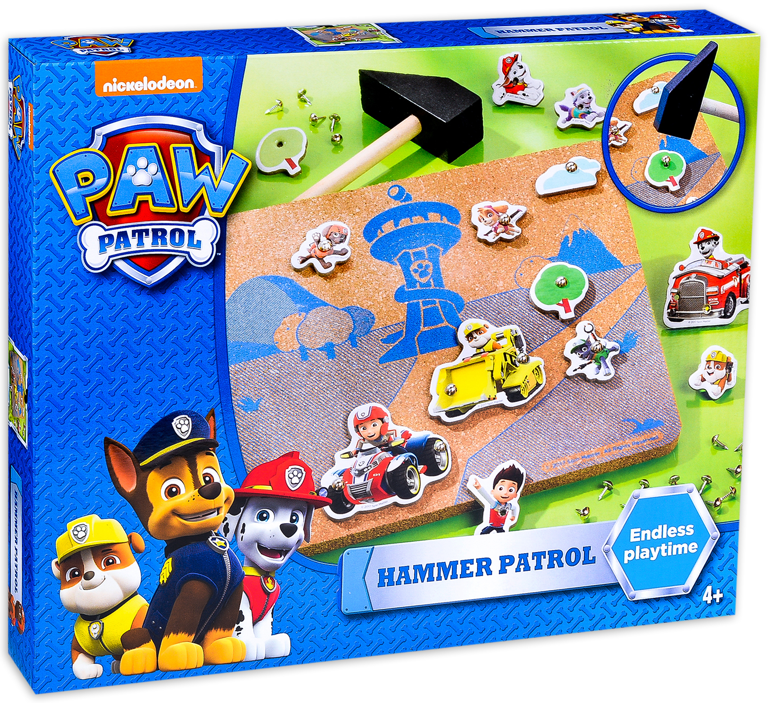 Set creatie Totum Paw Patrol - Decoreaza singur, masini de patrulare