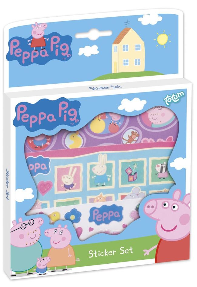 Set creativ Totum Peppa Pig - Decorează-te autocolante