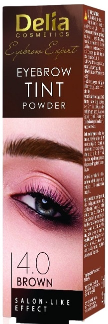 Delia Vopsea pentru sprâncene Tint Powder, 4.0 maro, 2 g
