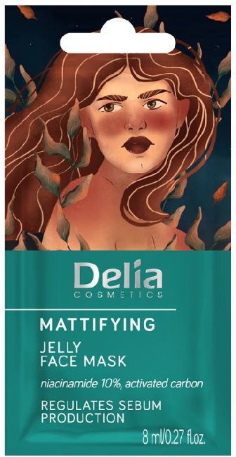 Delia Mască facială cu gel matifiant, 8 ml