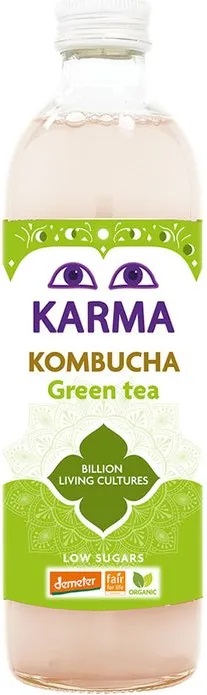 Kombucha Demeter cu ceai verde, 500 ml, Karma