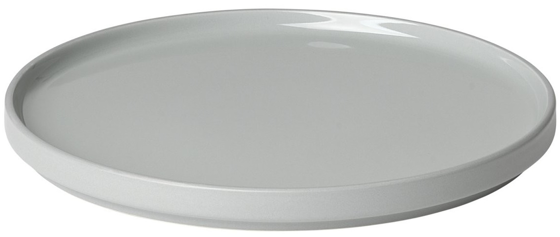 Farfurie de desert Blomus - Pilar, 20 cm, gri deschis