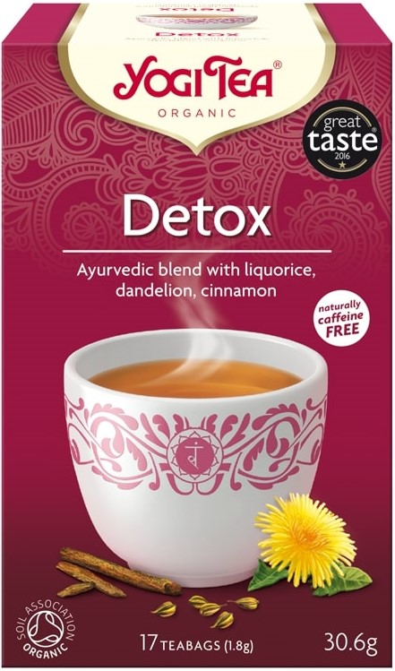 Detox Ceai de detoxifiere, 17 pliculețe, Yogi Tea