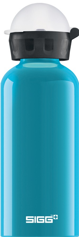 Sticlă pentru copii Sigg KBT - Waterfall, albastru, 0.4 L