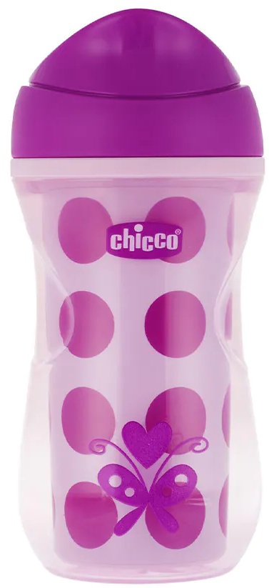 Cană pentru copii Chicco - Active, 14+ luni, 266 ml, pentru fete, sortiment