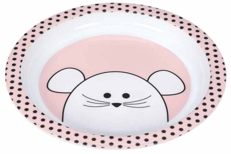 Farfurie de plastic Lassig - Little Chums Mouse
