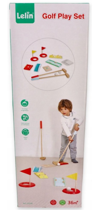 Joc de lemn pentru copii  Lelin - Golf