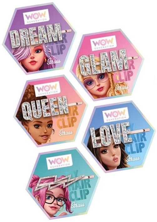 Agrafă de păr pentru copii WOW Generation - Stralucitoare, sortiment