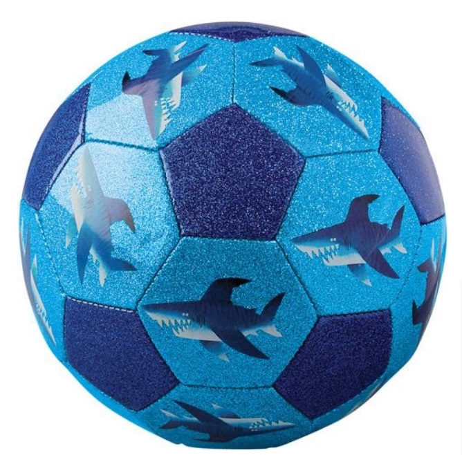 Minge de fotbal pentru copii Crocodile Creek - Sharks, 18 cm