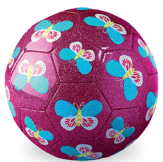Minge de fotbal pentru copii Crocodile Creek - Butterflies, 18 cm