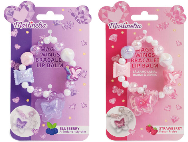 Brățară cu balsam de buze pentru copii Martinelia - Magic Wings, sortiment