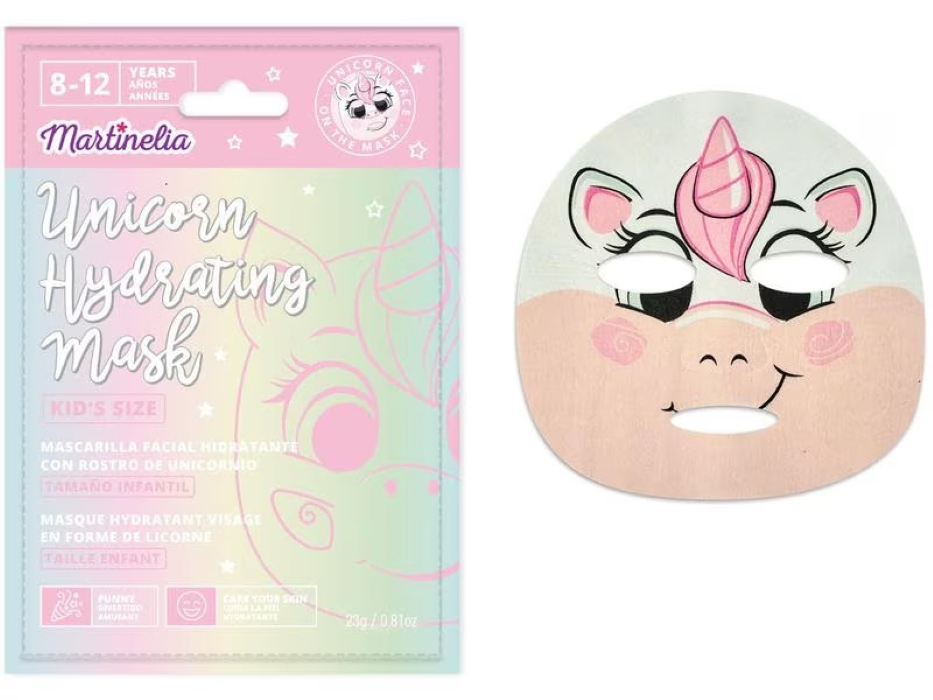 Mască de față hidratantă pentru copii Martinelia Little Unicorn