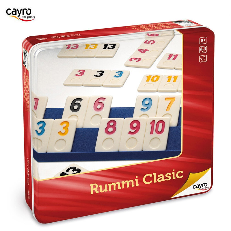 Joc pentru copii  Cayro - Rummi Classic, in cutie metalica