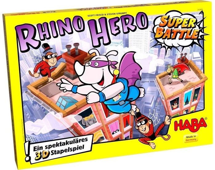 Joc pentru copii Haba - Rhino Hero Super Battle