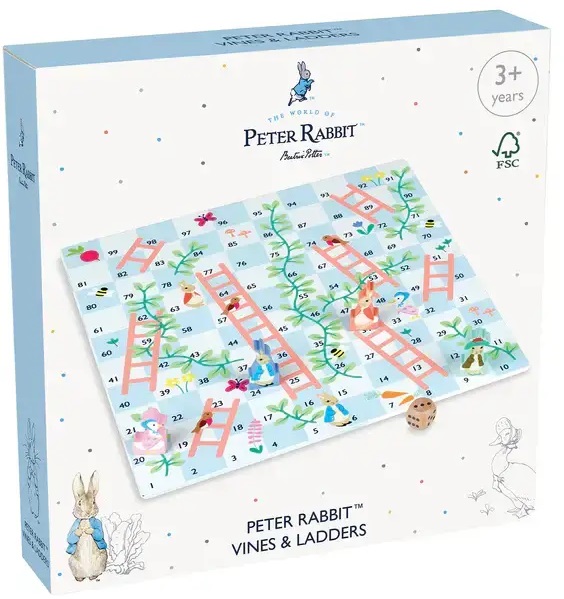 Joaca de copii  Orange Tree Toys - Târâtoare și scări, Peter Rabbit