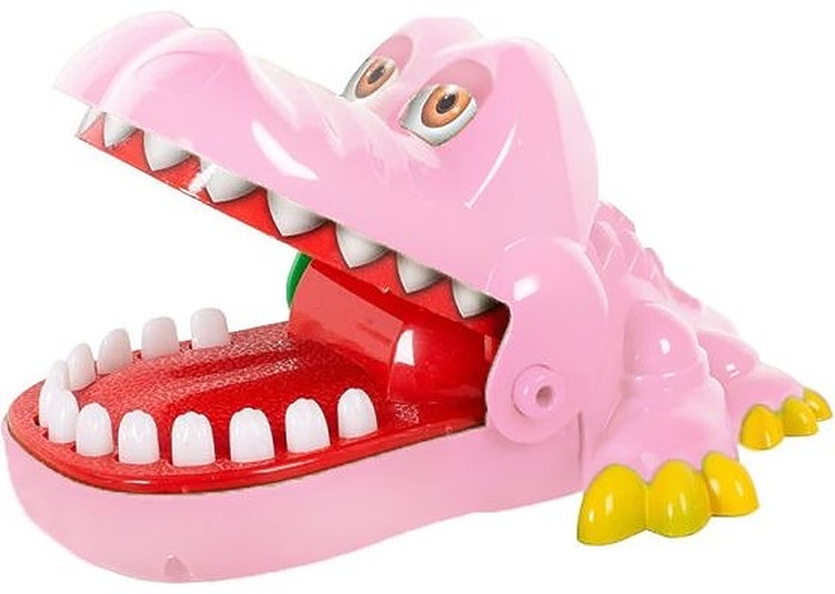 Joc pentru copil Raya Toys - Crocodile Adventure, roz