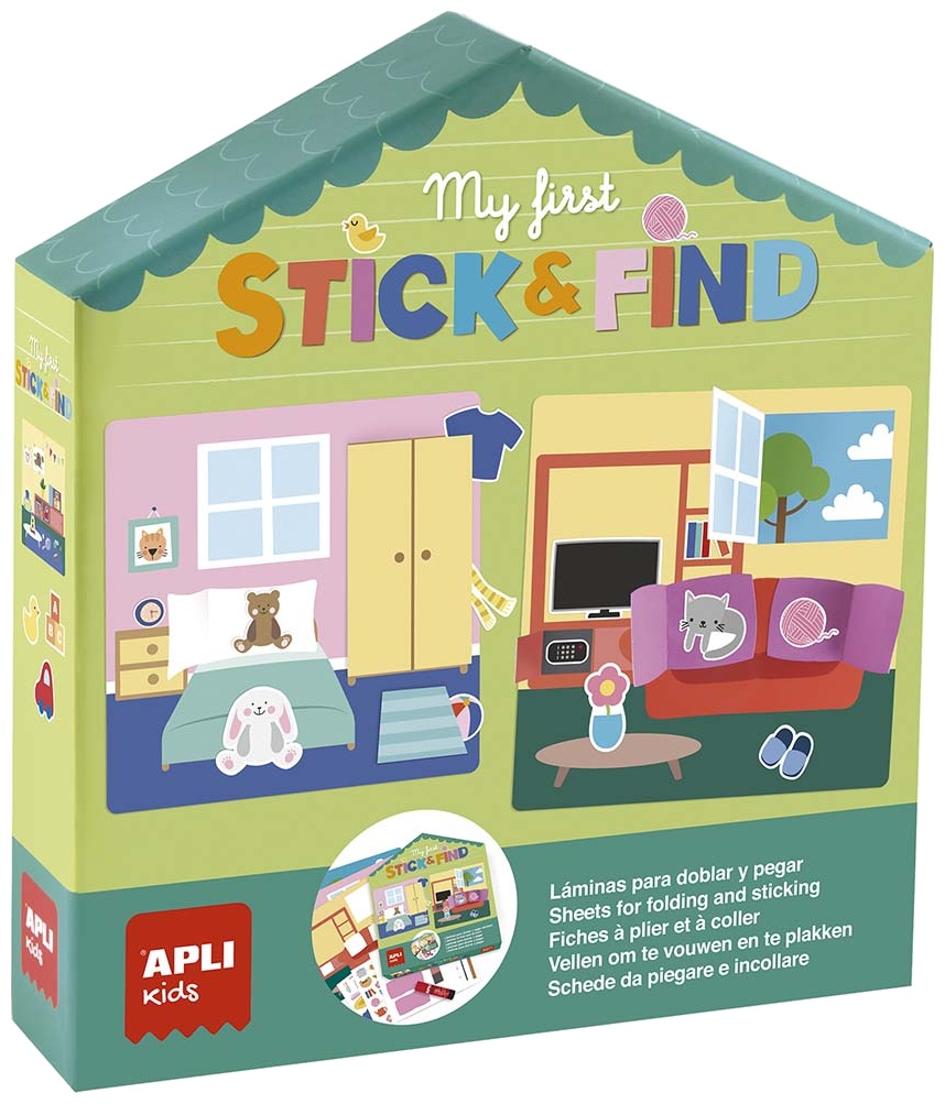 Joc pentru copii cu stickere  Apli Kids - Primul meu joc cu flipper