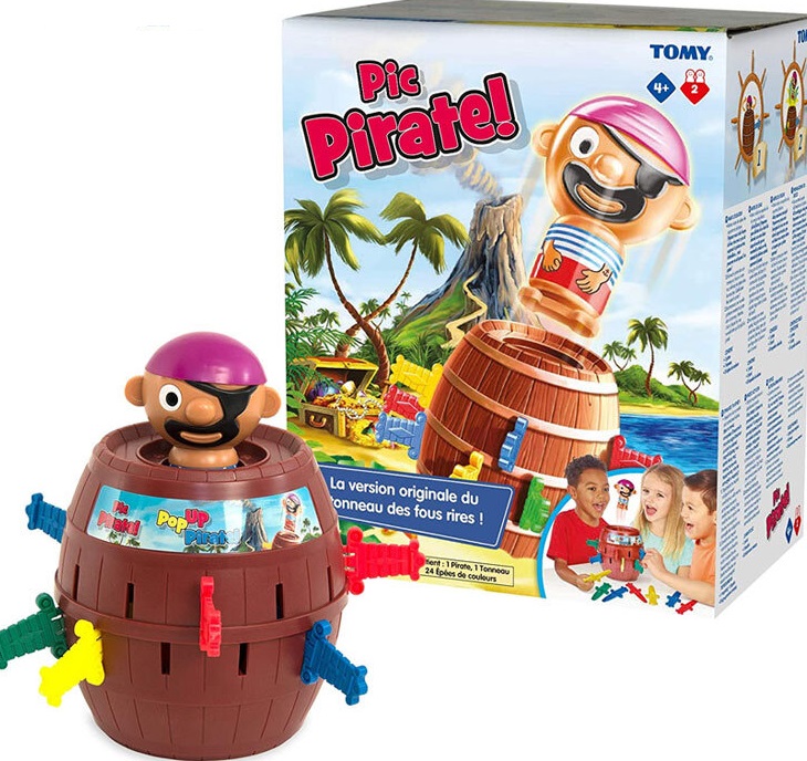 Joc pentru copii Tomy Games - Piratul din butoi