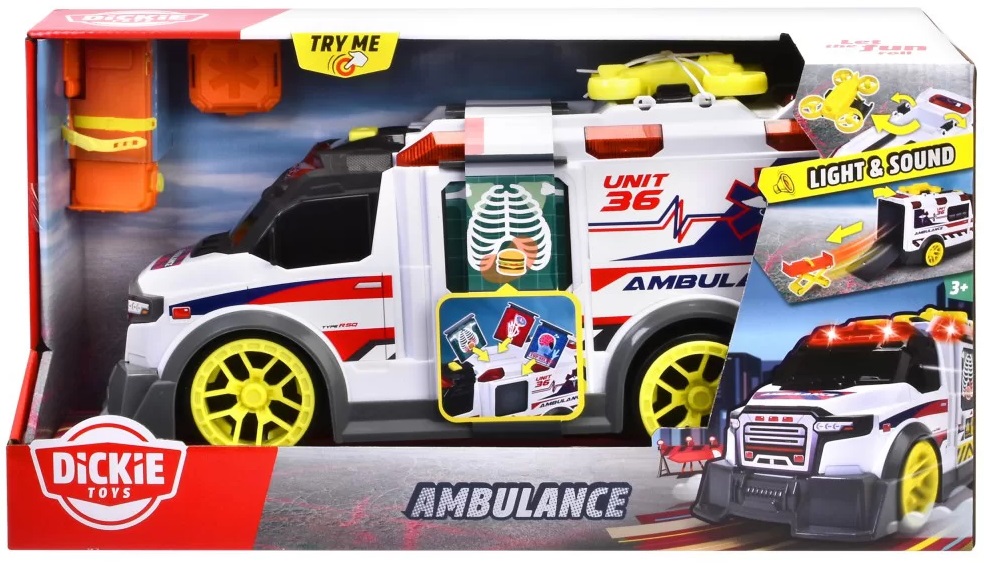 Jucărie pentru copii Dickie Toys - Ambulanță, cu sunete și lumini