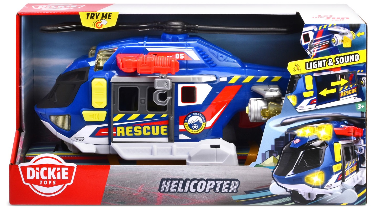 Jucărie pentru copii Dickie Toys - Elicopter de salvare, cu sunete și lumini