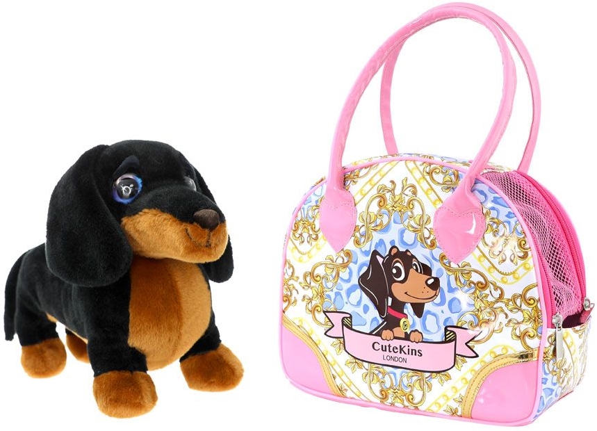 Jucarie pentru copii Funville CuteKins - Catelus in geanta Donna Chichi