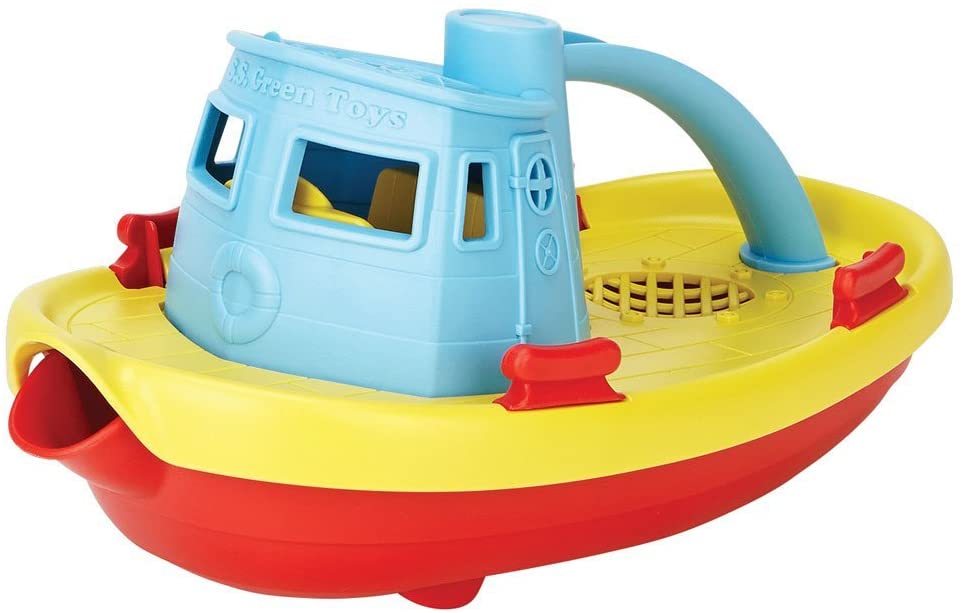 Green toys shop boat