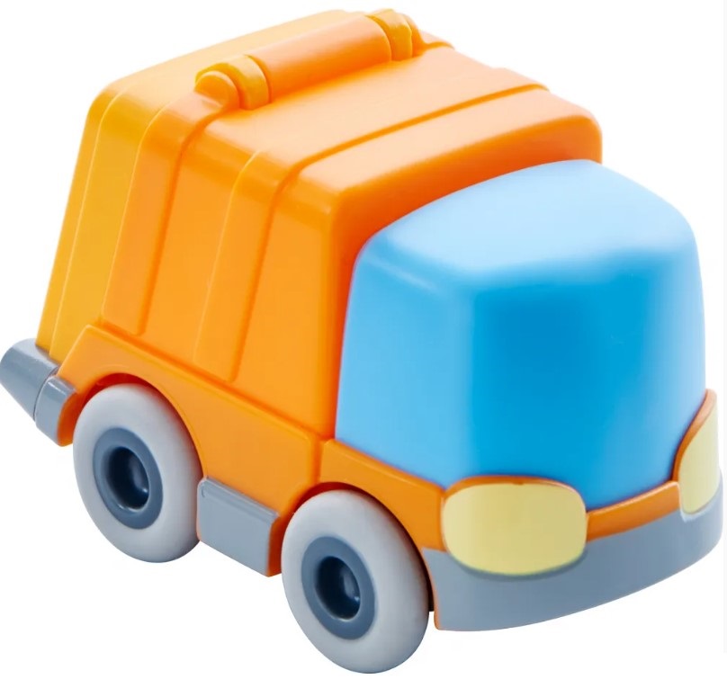 Jucărie pentru copii Haba - Camion de gunoi cu motor de inerție