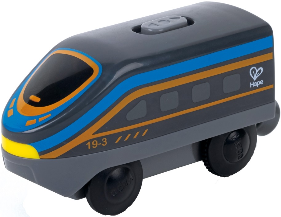 Jucărie pentru copii HaPe International - Locomotivă interurbană cu baterie, neagră
