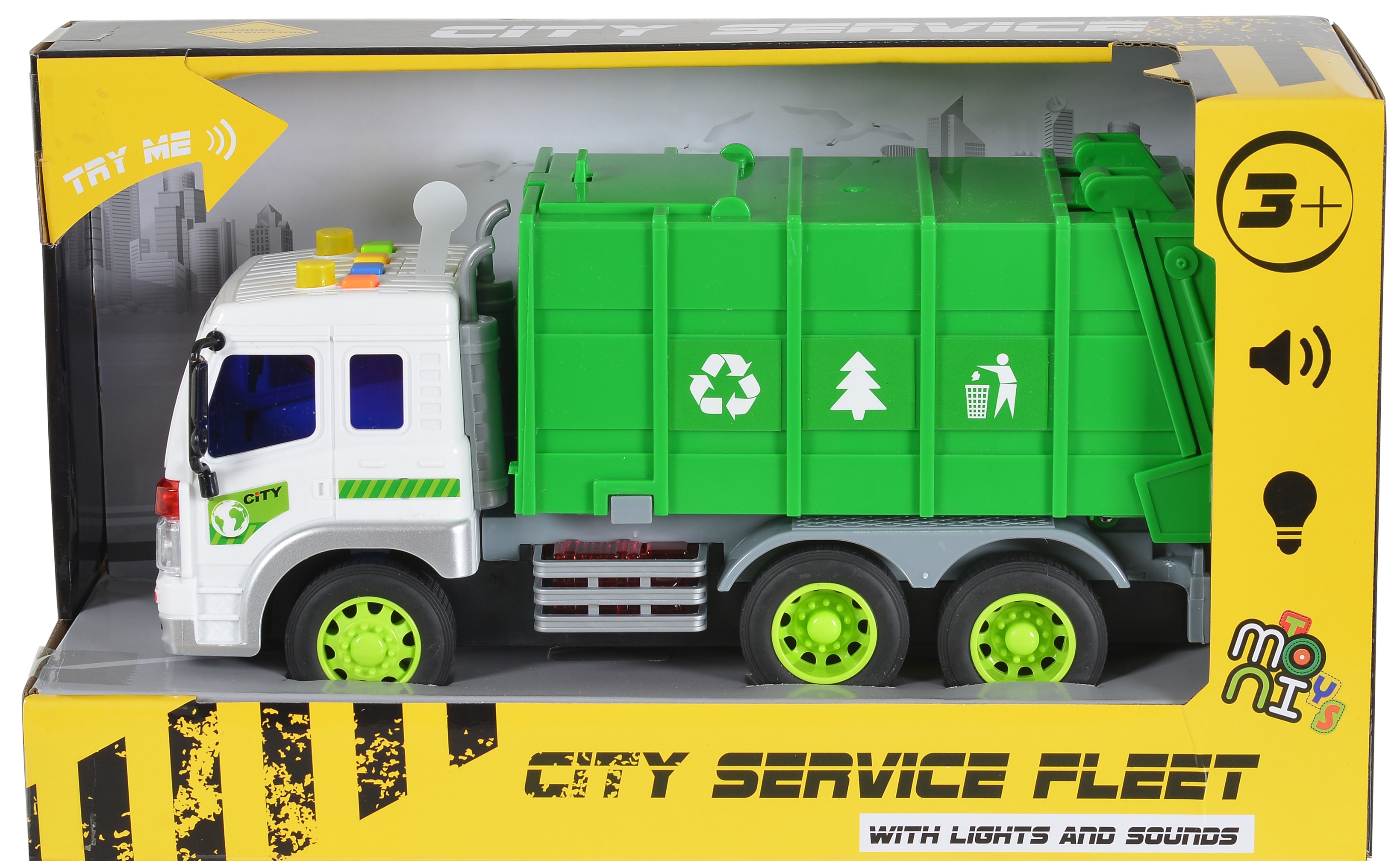 Jucărie pentru copii Moni Toys - Camion de gunoi, 1:16