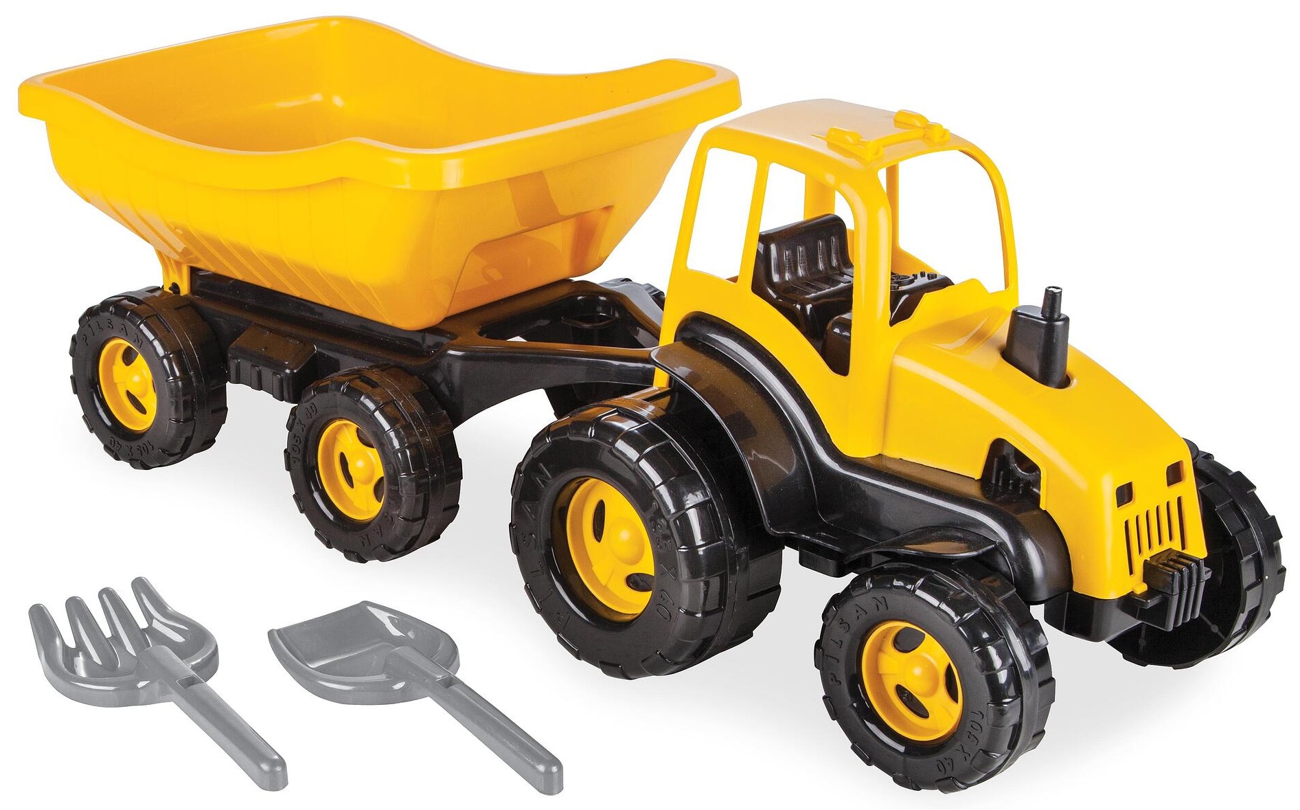 Jucărie pentru copii Pilsan - Tractor cu remorcă