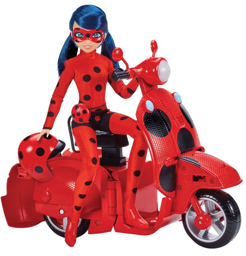 Playmates Miraculous Transforming Scooter cu Ladybug