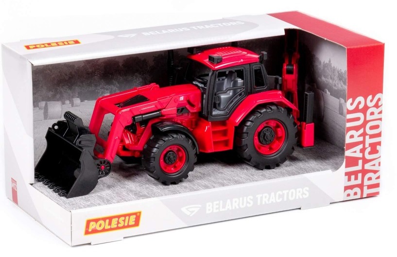 Jucărie Polesie - Tractor cu lopată și greblă