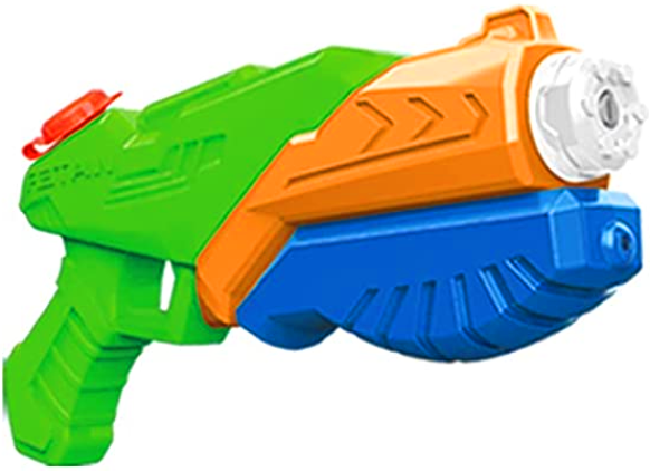 Jucărie pentru copii Raya Toys - Pistol cu apă, verde-portocaliu